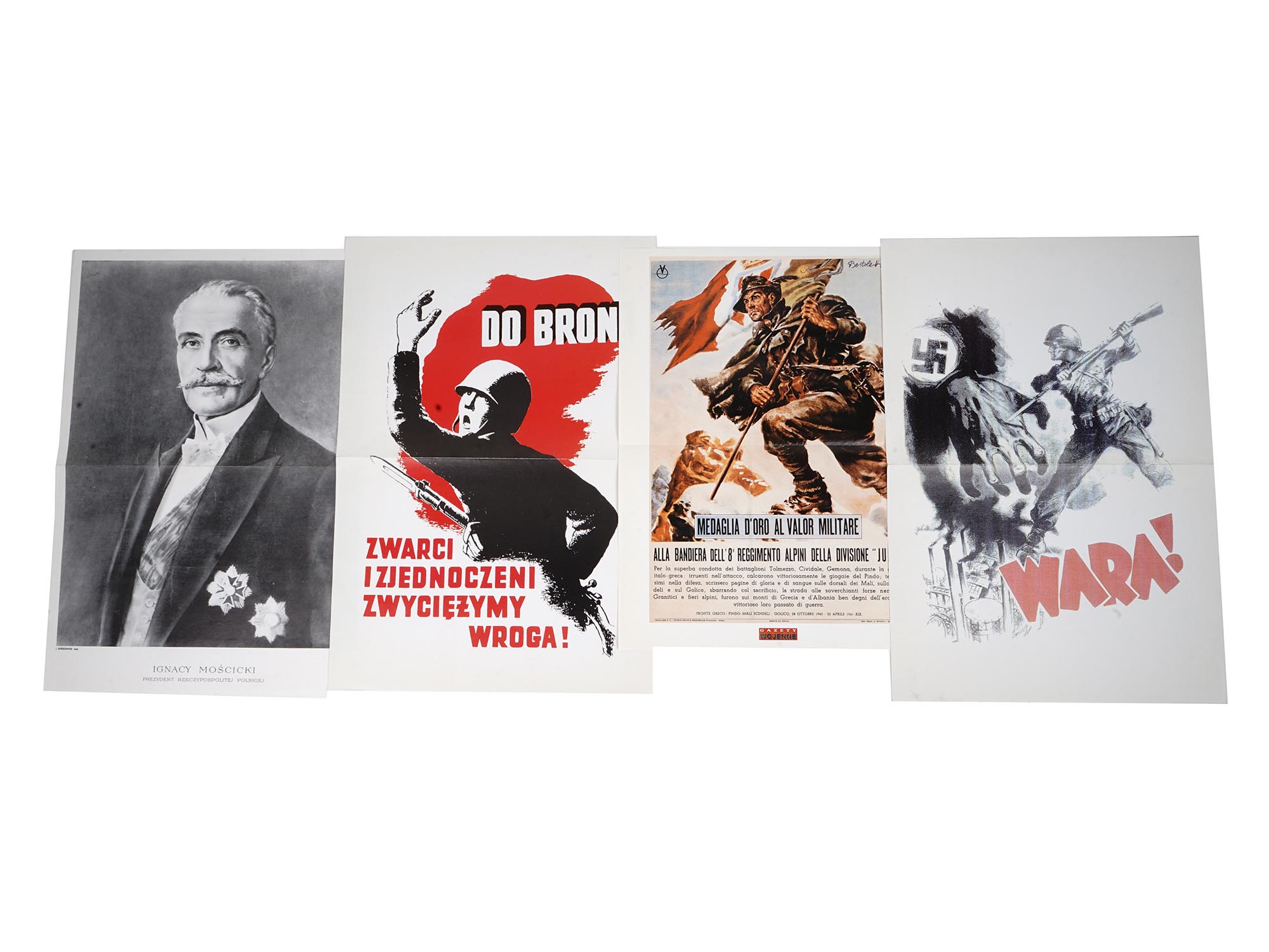 MID CENTURY POLISH PUBLICATIONS AND WW2 POSTERS PIC-1